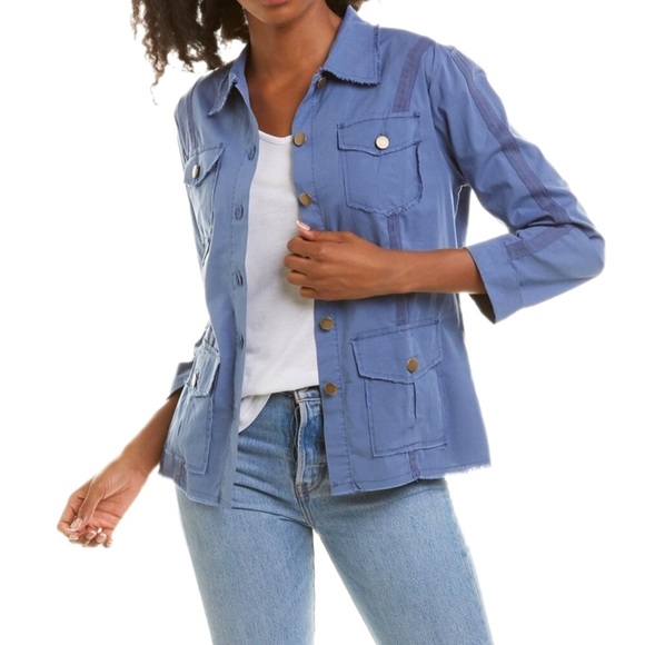 XCVI Raw Edge Safari Utility Jacket NWT! - Picture 6 of 8